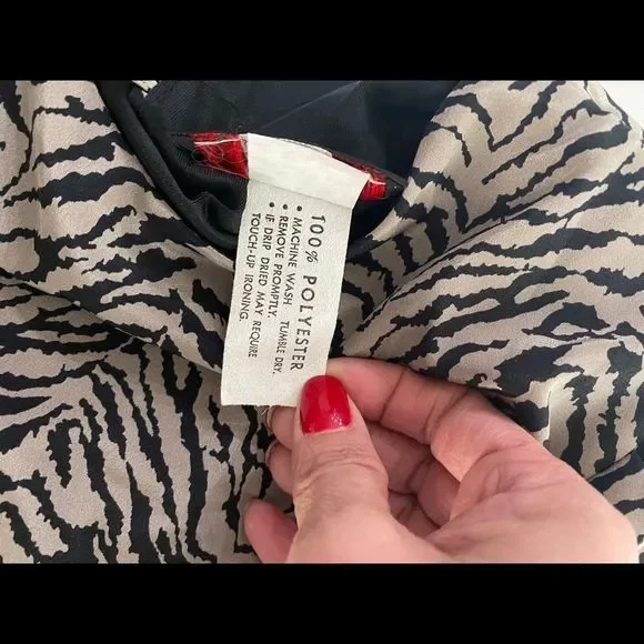 Vintage Liz Petites Inc Leopard Dress Size 8 - Picture 8 of 9